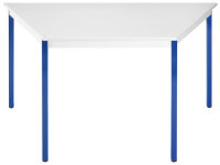 SODEMATUB Table universelle 126RGBL,1200x600,gris clair/bleu