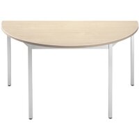 SODEMATUB Beistelltisch 140DREA, halbrund, ahorn alu