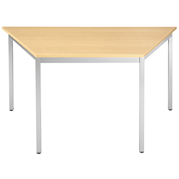 SODEMATUB Beistelltisch 140DRHA, halbrund, buche alu