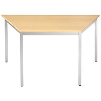 SODEMATUB Beistelltisch 140DRHA, halbrund, buche alu