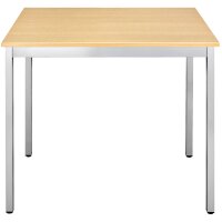 SODEMATUB Beistelltisch 147THA, trapezförmig, buche alu