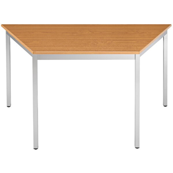 SODEMATUB Table de r&eacute;union 147TMA, trap&eacute;zoidale,merisier/alu