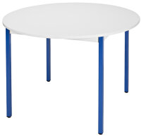 SODEMATUB Table universelle 80ROGBL, rond, 800 mm, gris/bleu