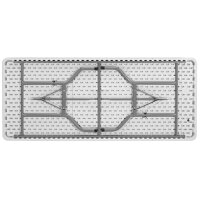 SODEMATUB Klapptisch YCZ-183 aus Kunststoff, lichtgrau