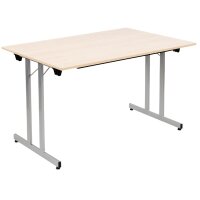 SODEMATUB Table pliante TPMU127GA, 1.200 x 700 mm, gris/alu