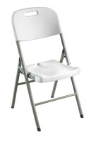 SODEMATUB Chaise pliante YCD-48 en plastique, gris clair