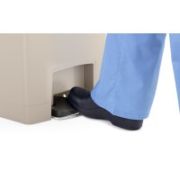 Rubbermaid Tret-Abfalleimer Slim Jim, 30 Liter, beige