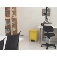 Rubbermaid Tret-Abfalleimer Slim Jim, 30 Liter, gelb