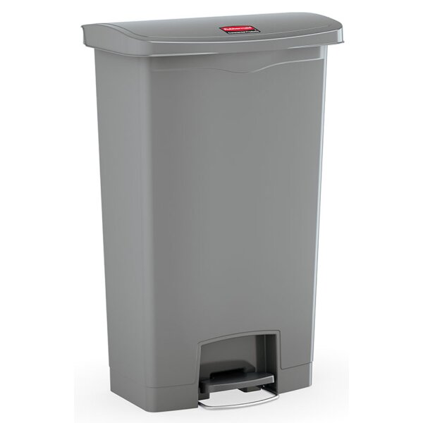 Rubbermaid Collecteur à pédale Slim Jim, 50 litres, beige
