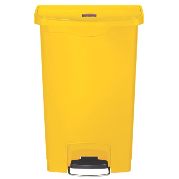 Rubbermaid Collecteur à pédale Slim Jim, 50 litres, beige