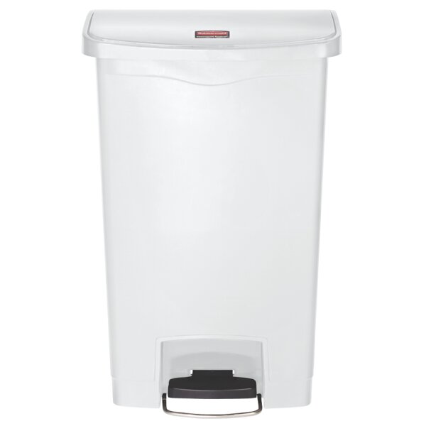 Rubbermaid Collecteur à pédale Slim Jim, 50 litres, beige
