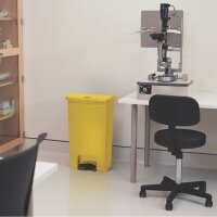 Rubbermaid Tret-Abfalleimer Slim Jim, 50 Liter, gelb