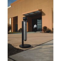 Rubbermaid Standascher Infinity, rund, silber schwarz