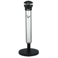 Rubbermaid Standascher Infinity, rund, silber schwarz