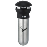 Rubbermaid Wandascher Infinity, rund, silber schwarz