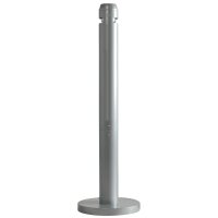 Rubbermaid Standascher Smokers Pole, rund, silber
