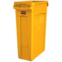 Rubbermaid Abfallbehälter Slim Jim mit Lüftungskanälen, grau