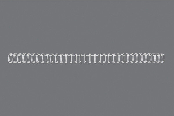 GBC Drahtbinderücken 14mm A4 RG810970 weiss, 34 Ringe 100 Stück