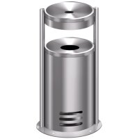 kerkmann Cendrier extérieur sur socle tec-art,...