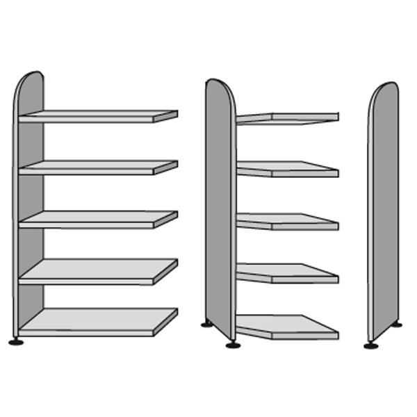 kerkmann Rayonnage Dante sans paroi arrière, (L)1.000 mm