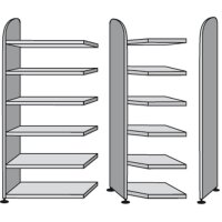 kerkmann Regalfeld Dante mit Rückwand, (B)1.000 mm, weiss