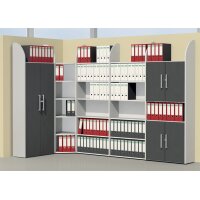 kerkmann Vorbautüren-Set Dante, 2 Ordnerhöhen,...