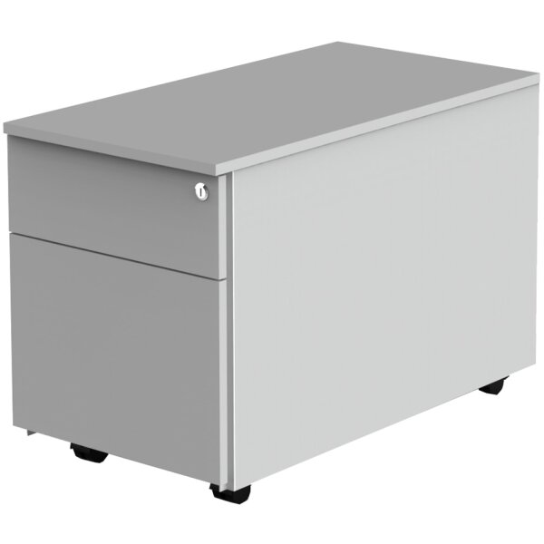 kerkmann Rollcontainer, 3 Schübe, lichtgrau