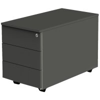 kerkmann Rollcontainer, 3 Schübe, lichtgrau