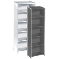 kerkmann Anbau-Regal ARTLINE, 4 Böden, (B)390 mm, anthrazit