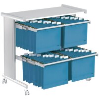 kerkmann Doppel-Hängemappen-Wagen Pragma, zweireihig