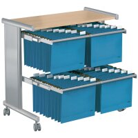 kerkmann Doppel-Hängemappen-Wagen Pragma, zweireihig