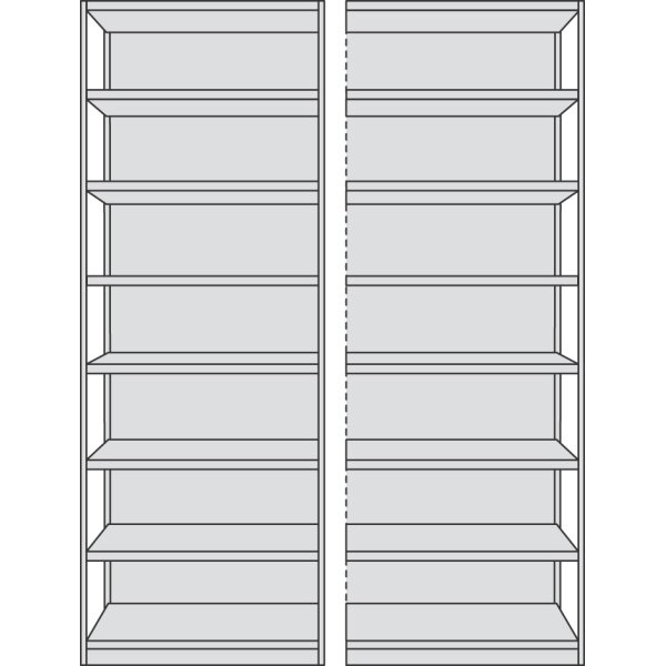 kerkmann Zwischenwand Progress 500, (T)600 x (H)1.900 mm