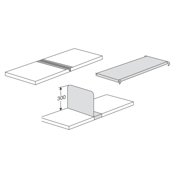 kerkmann Panneau dextrémité M2, (H)1.800 mm, pour