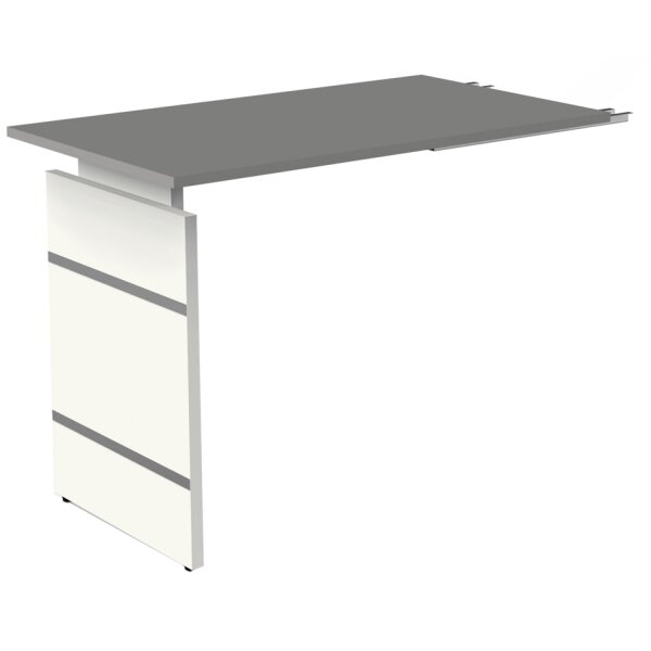kerkmann Table annexe avec piètement panneau Form 4, blanc
