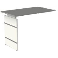 kerkmann Table annexe avec piètement panneau Form 4,graphite