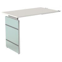 kerkmann Wangen-Schreibtisch LUGANO, (B)1.800 mm, weiss