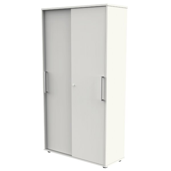 kerkmann Schiebetüren-Aufsatzschrank, 1 Ordnerhöhe, weiss