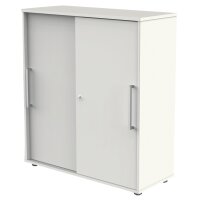 kerkmann Schiebetüren-Aufsatzschrank, 1 Ordnerhöhe, weiss