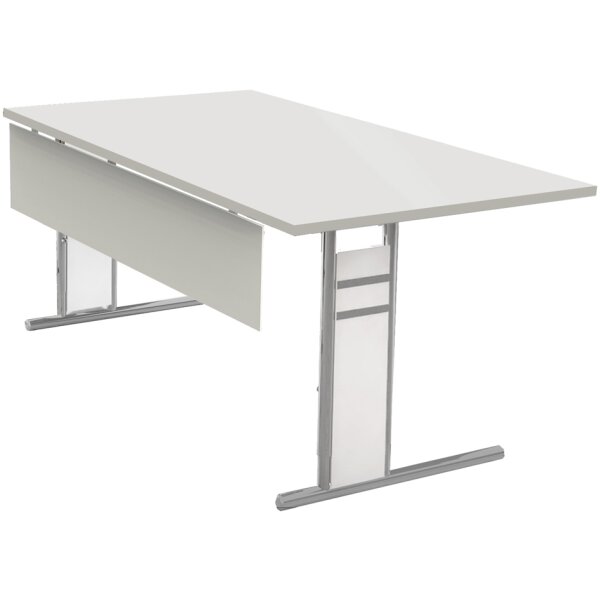 kerkmann Anbau-Schreibtisch Form 4, (B)1.000 mm, weiss