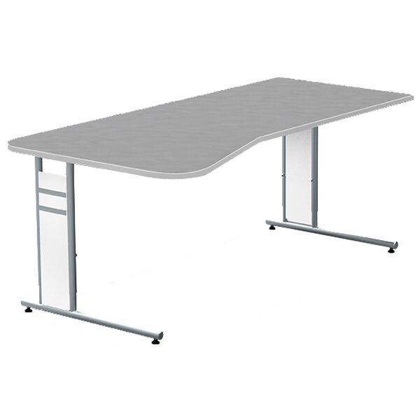 kerkmann Anbau-Schreibtisch Form 4, (B)1.000 mm, graphit