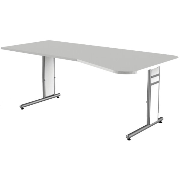 kerkmann Anbau-Schreibtisch Form 4, (B)1.000 mm, anthrazit