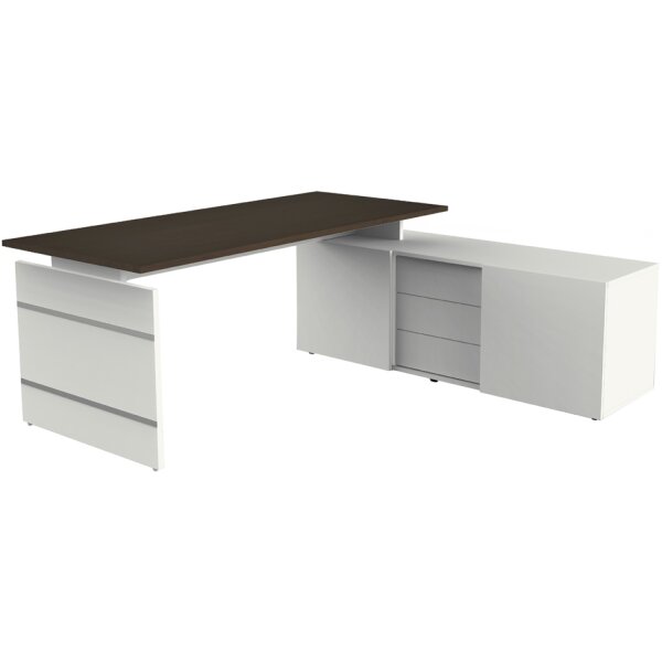 kerkmann Bureau complet Form 4/AVETO, blanc