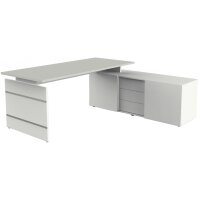 kerkmann Bureau complet Form 4, blanc/graphite
