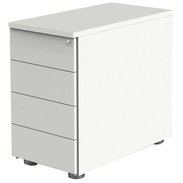 kerkmann Anstell-Container, 4 Schübe, weiss