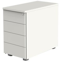 kerkmann Anstell-Container, 4 Schübe, weiss anthrazit