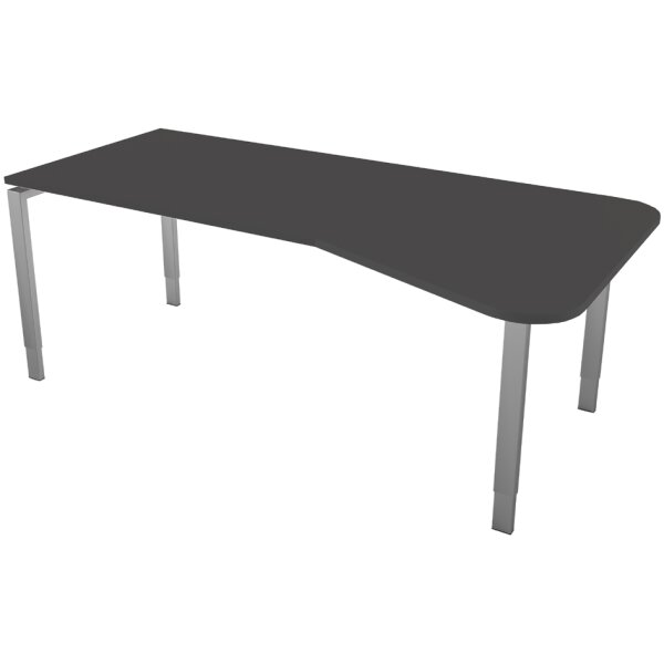 kerkmann Table annexe Form 5, support 4 pieds, gris clair