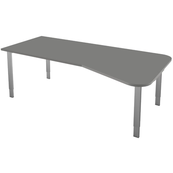 kerkmann Table annexe Form 5, support 4 pieds, gris clair