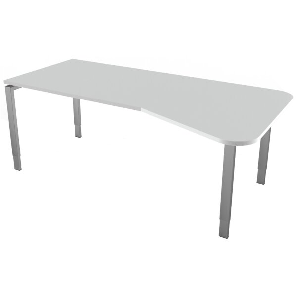 kerkmann Table annexe Form 5, support 4 pieds, gris clair