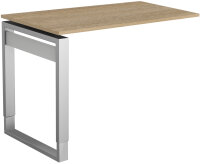 kerkmann Table annexe Form 5, piètement cadre, blanc