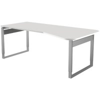 kerkmann Anbau-Schreibtisch Form 5, Bügel-Gestell, anthrazit